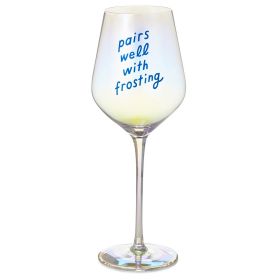 Pairs Well With Frosting Wine Glass, 20 oz.