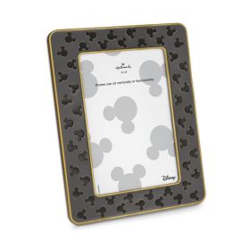 Mickey Mouse Silhouettes Gray Metal Frame, 4x6