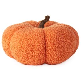 Orange Plush Fabric Pumpkin Fall Decoration