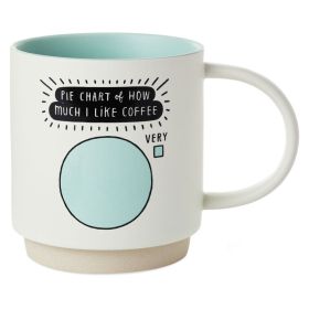 Pie Chart Coffee Lover Funny Mug, 16 oz.
