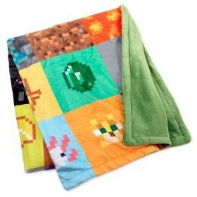Minecraft Game Icons Throw Blanket
