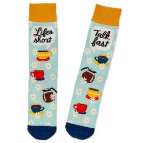 Gilmore Girls Life's Short, Talk Fast Crew Socks