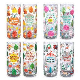 Gilmore Girls Seasons Drinking Glasses, Set of 4