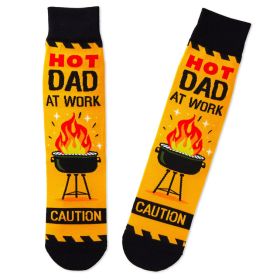 Hot Dad at Work Novelty Crew Socks