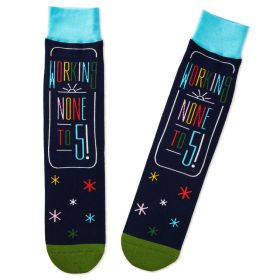 Working None to Five Retirement Novelty Socks