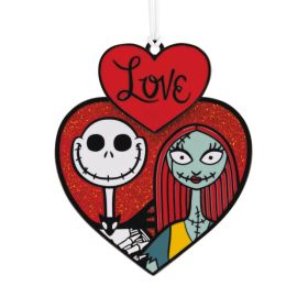 Jack & Sally Heart Ornament