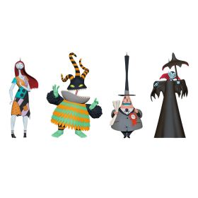 Citizens of Halloween Town Ornaments, Set of 4