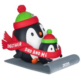Hallmark Dad & Me Penguins Sledding 2025 Ornament