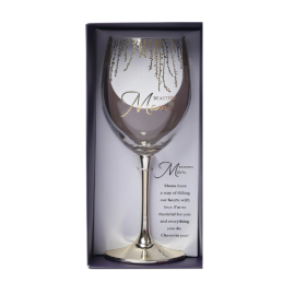Mom Wine Glass