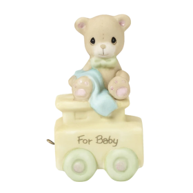 Precious Moments Birthday Train Baby Bear Figurine