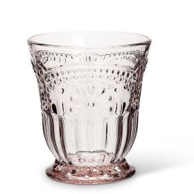 Vintage-Style Pink Glass Tumbler