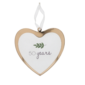 50 Years Glass Anniversary Ornament
