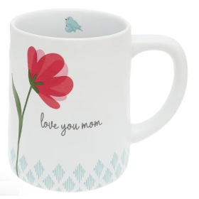 Love You Mom Floral Mug