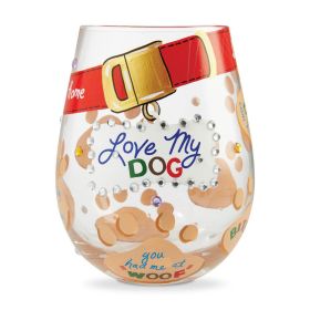Lolita Love My Dog Wine Glass