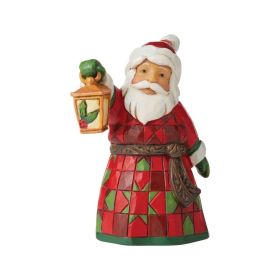 Jim Shore: Mini Santa with Lantern Figurine