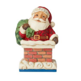 Jim Shore: Mini Santa in Chimney