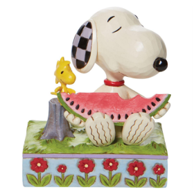 Jim Shore: Snoopy & Woodstock Watermelon Figurine