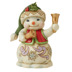 Jim Shore: Snowman with Christmas Bell Figurine