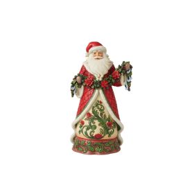 Jim Shore: Seasonal Swag Santa Figurine