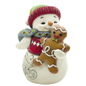 Jim Shore: Snowman with Gingerbread Figurine