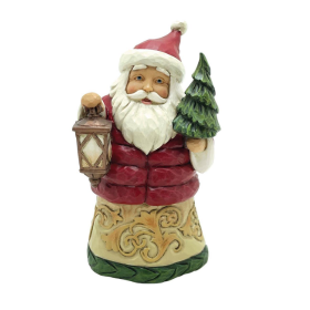Jim Shore: Santa with Puffy Coat Mini Figurine