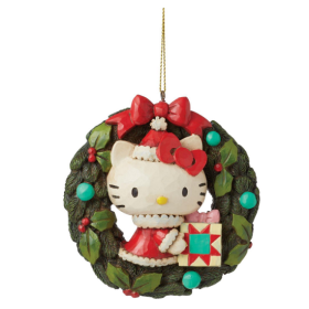 Jim Shore: Hello Kitty Wreath Ornament