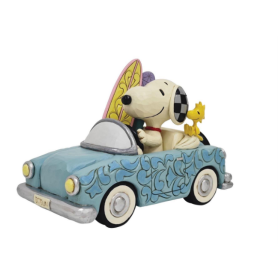 Jim Shore: Snoopy & Woodstock Surfing Figurine