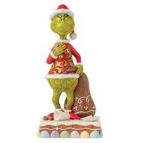Jim Shore: Grinch Eating Gingerbread Cookie & Milk