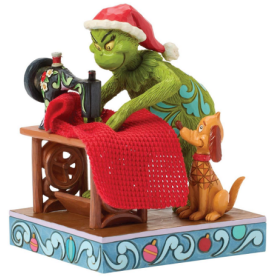 Jim Shore: Grinch Sewing Machine Figurine