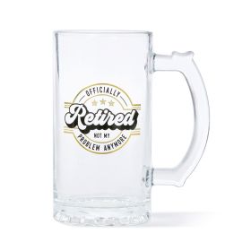 Beer Glass Retired 16 oz