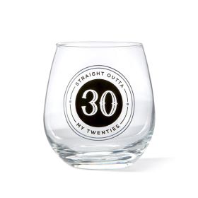 30 Birthday Stemless Wine Glass
