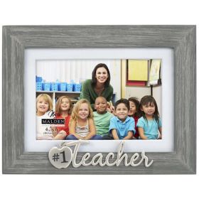 #1 Teacher Frame 4x6''