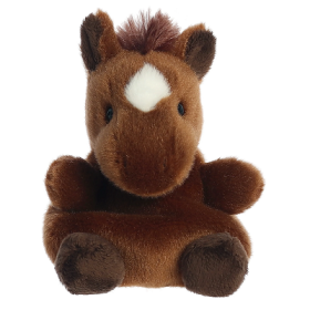 Palm Pals Truffle Brown Horse Plush