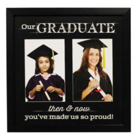 Then & Now Graduation Frame